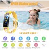 YEGKGO Fitness Tracker for Kids Girls Boys Teens, IP68 Waterproof Activity Tracker with Pedometer Calorie Counter, Heart Rate &amp; Sleep Monitor Fitness Watch, Call &amp; SMS Reminder, Gift for Kids