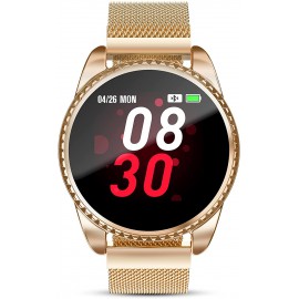 GOKOO Smart Watch for Women Fitness Tracker with Heart Rate Blood Oxygen Monitor Pedometer Calories Sport SmartWatch Bluetooth Compatible with Android iOS (Gold)